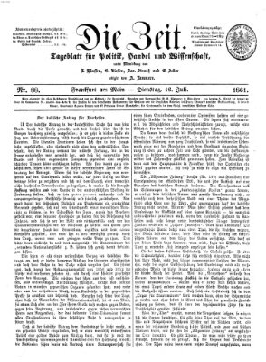 Die Zeit Dienstag 16. Juli 1861