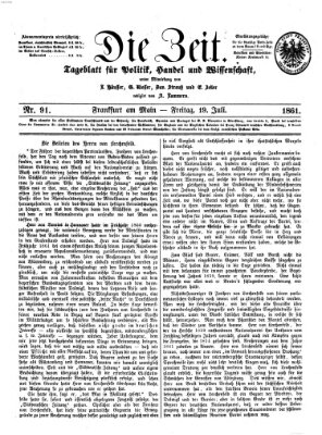 Die Zeit Freitag 19. Juli 1861