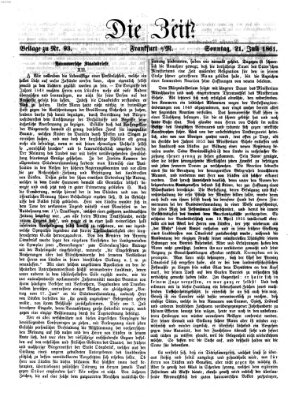 Die Zeit Sonntag 21. Juli 1861