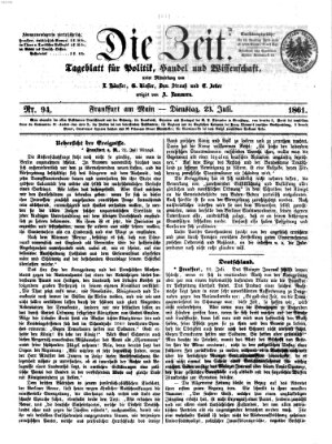 Die Zeit Dienstag 23. Juli 1861