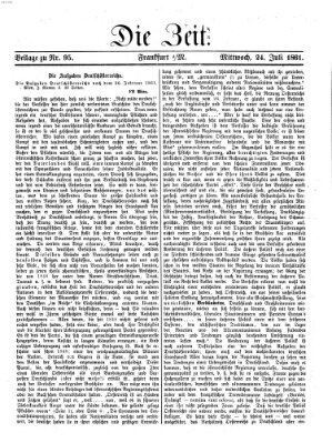 Die Zeit Mittwoch 24. Juli 1861