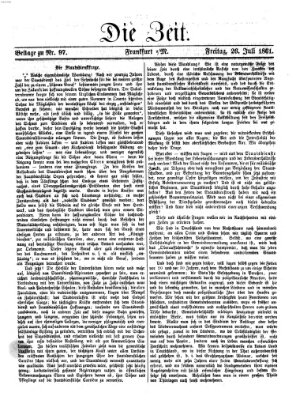 Die Zeit Freitag 26. Juli 1861