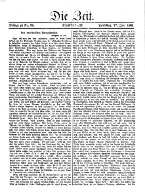 Die Zeit Samstag 27. Juli 1861