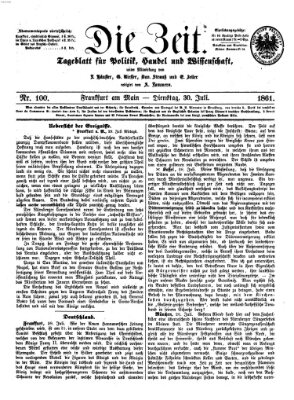 Die Zeit Dienstag 30. Juli 1861