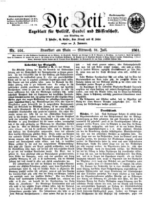 Die Zeit Mittwoch 31. Juli 1861