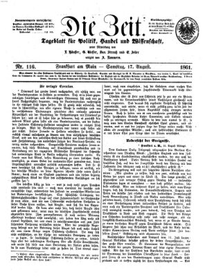 Die Zeit Samstag 17. August 1861