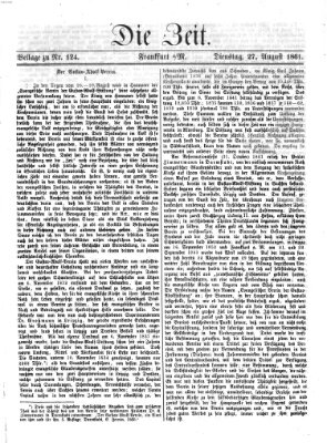 Die Zeit Dienstag 27. August 1861