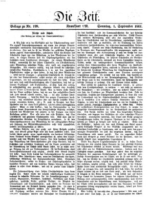 Die Zeit Sonntag 1. September 1861