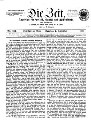 Die Zeit Samstag 7. September 1861