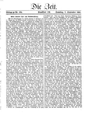 Die Zeit Samstag 7. September 1861