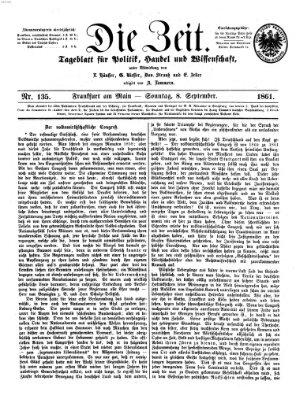 Die Zeit Sonntag 8. September 1861