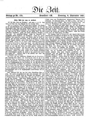 Die Zeit Sonntag 8. September 1861