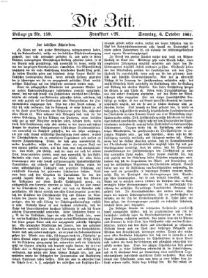 Die Zeit Sonntag 6. Oktober 1861