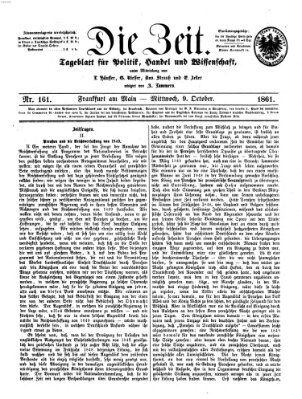 Die Zeit Mittwoch 9. Oktober 1861