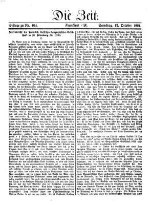 Die Zeit Samstag 12. Oktober 1861