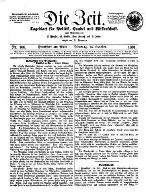 Die Zeit Dienstag 15. Oktober 1861