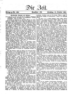 Die Zeit Dienstag 15. Oktober 1861