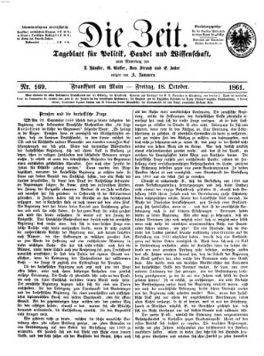 Die Zeit Freitag 18. Oktober 1861