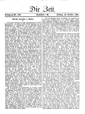 Die Zeit Freitag 18. Oktober 1861