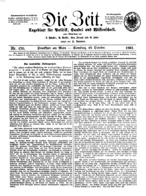 Die Zeit Samstag 19. Oktober 1861