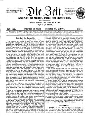 Die Zeit Dienstag 22. Oktober 1861