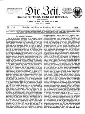 Die Zeit Samstag 26. Oktober 1861