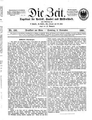 Die Zeit Samstag 2. November 1861