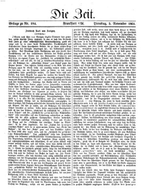 Die Zeit Dienstag 5. November 1861