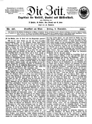 Die Zeit Freitag 8. November 1861