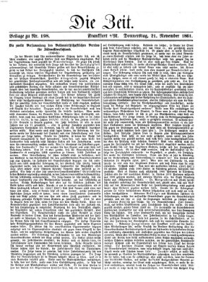 Die Zeit Donnerstag 21. November 1861