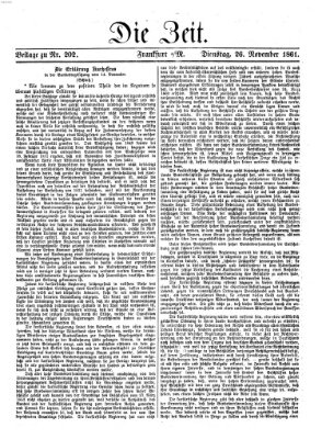 Die Zeit Dienstag 26. November 1861