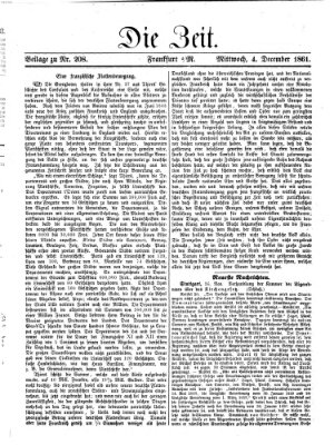 Die Zeit Mittwoch 4. Dezember 1861