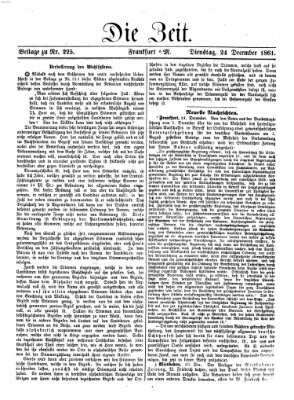 Die Zeit Dienstag 24. Dezember 1861