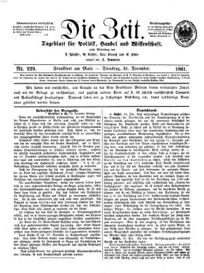 Die Zeit Dienstag 31. Dezember 1861