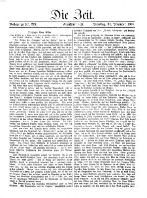 Die Zeit Dienstag 31. Dezember 1861