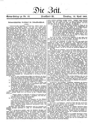 Die Zeit Dienstag 16. April 1861