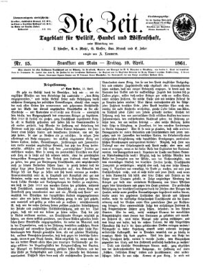 Die Zeit Freitag 19. April 1861