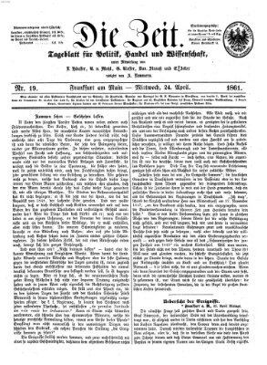 Die Zeit Mittwoch 24. April 1861