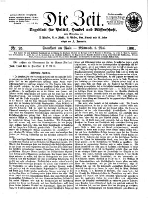 Die Zeit Mittwoch 1. Mai 1861