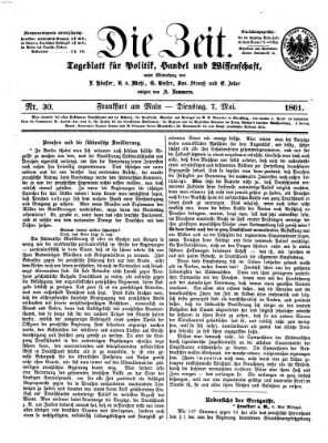 Die Zeit Dienstag 7. Mai 1861