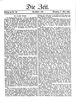 Die Zeit Dienstag 7. Mai 1861