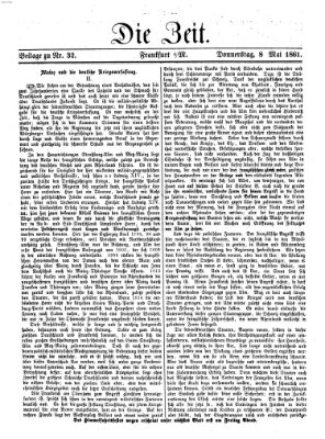 Die Zeit Donnerstag 9. Mai 1861