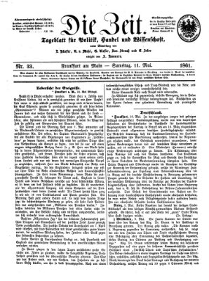 Die Zeit Samstag 11. Mai 1861