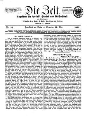 Die Zeit Sonntag 12. Mai 1861