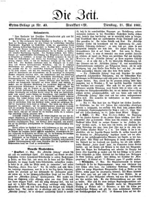 Die Zeit Dienstag 21. Mai 1861