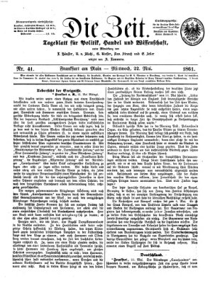 Die Zeit Mittwoch 22. Mai 1861