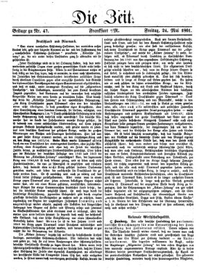 Die Zeit Freitag 24. Mai 1861