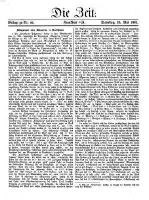 Die Zeit Samstag 25. Mai 1861