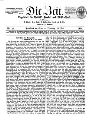 Die Zeit Dienstag 28. Mai 1861