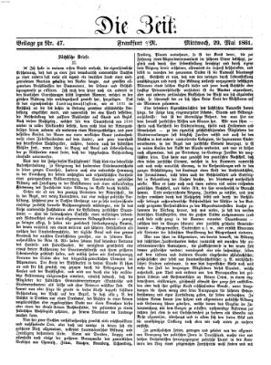 Die Zeit Mittwoch 29. Mai 1861